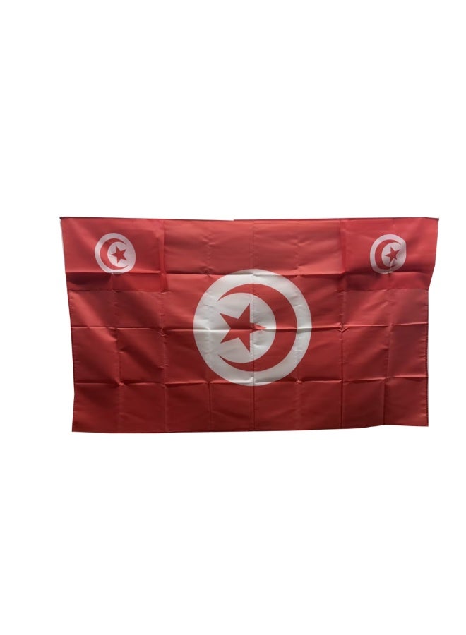 Stormflag Tunisia Flag Wearable Flag Cape Suitable for Football Matches and Street Parties (90x150cm/3x5 ft) - Image 2